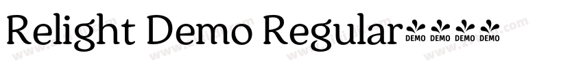 Relight Demo Regular字体转换